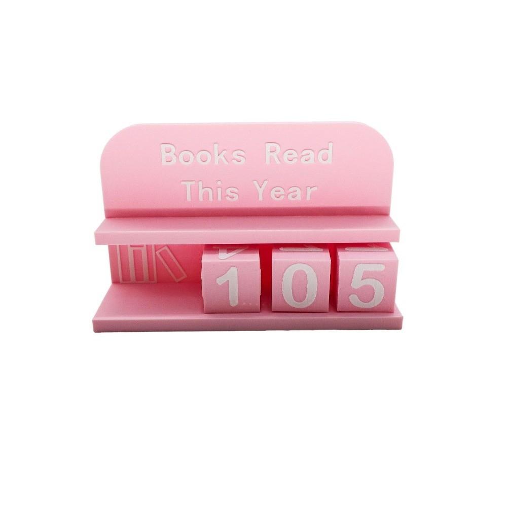 3D Printed Book Read Counter Wear Resist Plastic Reading Tracker Reading Goal Display This Year Book Tracker