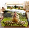 Hühner Bettbezug King Queen Größe Liebliches Hennenmuster Bettwäscheset Kinder Jugendliche Erwachsene Nutztiere Weiche Polyester Bettdeckenbezug