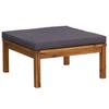 Vidaxl 6-Cz. Tuin loungeset, Kussens, Acaciaboomhout