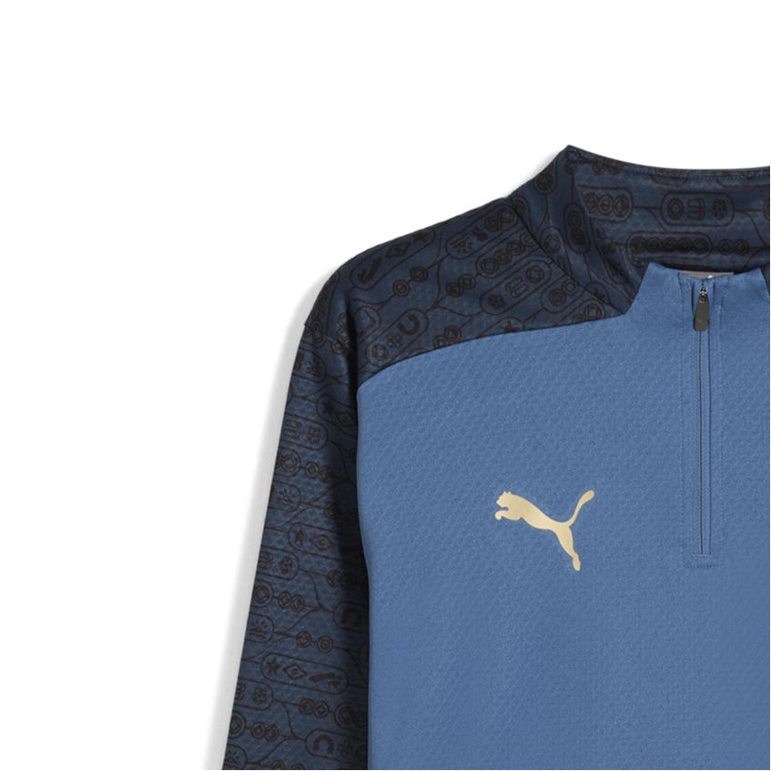 Puma X Neymar Jr Drycell FW24 Bna Outdoor Casual Sports Pullover Jacket Men Jackets Blue-Horizon Ocean-Blue 659695-10