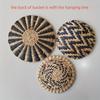 3Pcs Black Wavy Wall Decoration Handmade Wavy Rattan Wall Hanging Suitable for Kitchen, Bedroom, Dining Room, Living Room