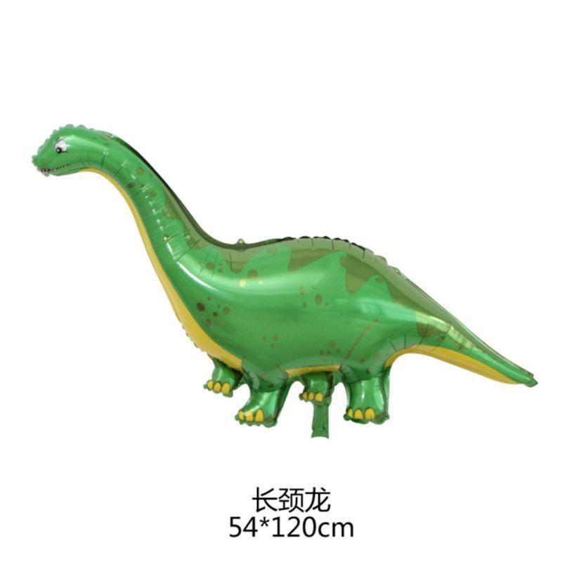 Spot Large Dinosaur Aluminum Film Balloon Tyrannosaurus Rex Neck Aluminum Foil Balloon Birthday Decoration Aluminum Film Balloon Set