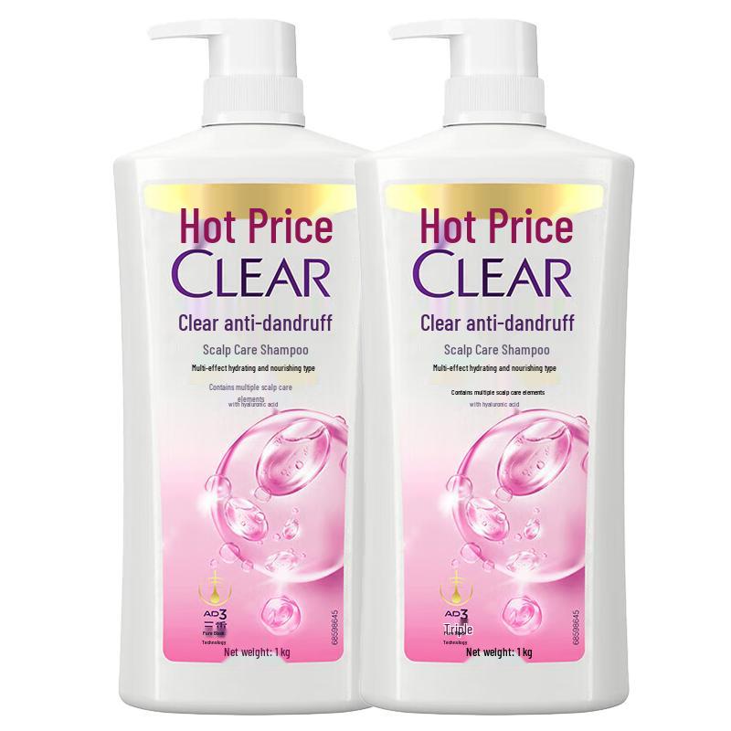 Clear Anti-Dandruff Scalp Care Shampoo (2 x 1000ml)