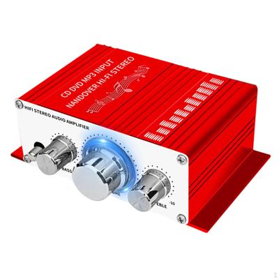 Mini amplificatore audio 12V in lega di alluminio CD DVD MP3 ingresso Hifi ricevitore stereo portatile per laptop