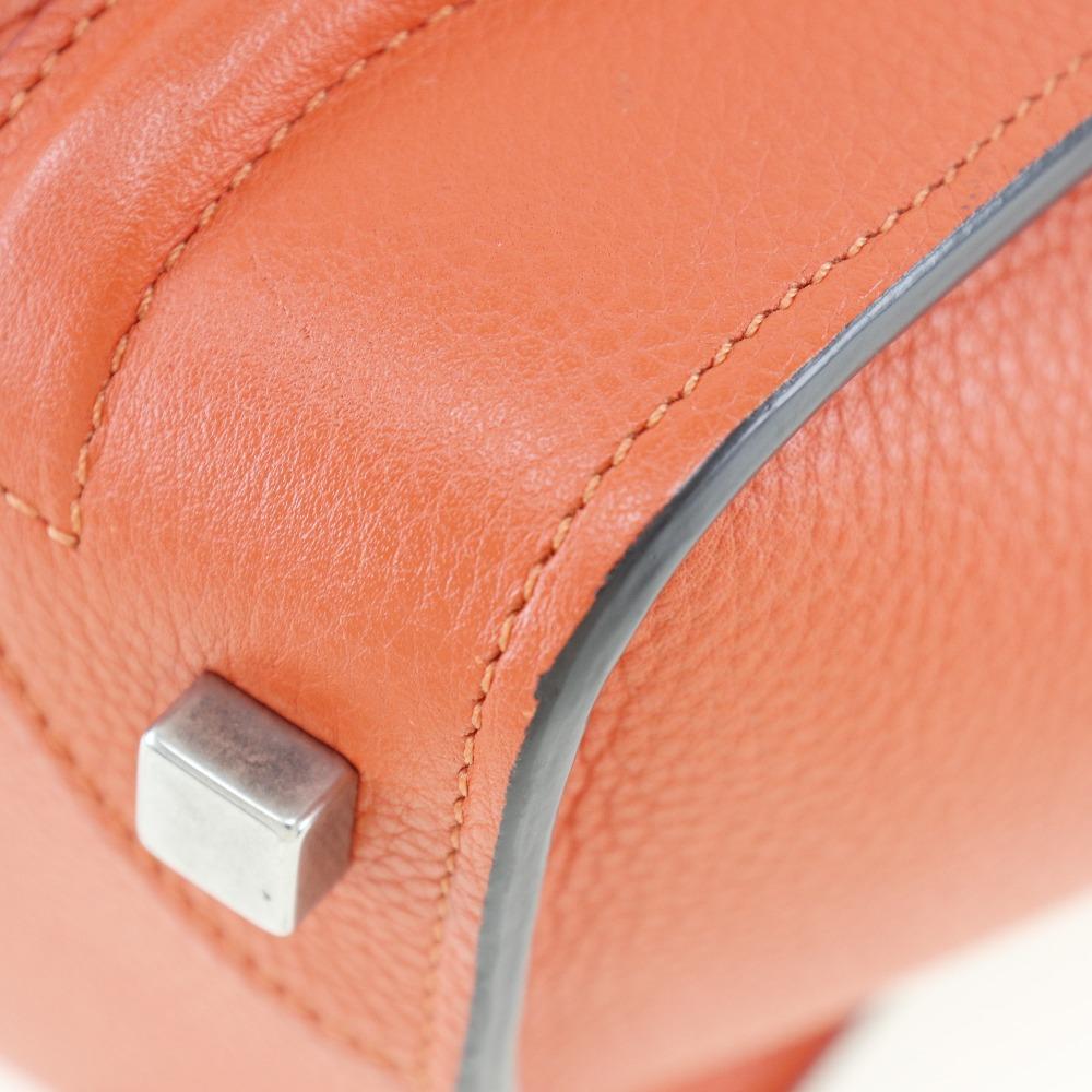 Celine Gepäck Micro-Shopper Handtasche 167793DRU.27 zinnoberrotes Leder Damen Gebraucht