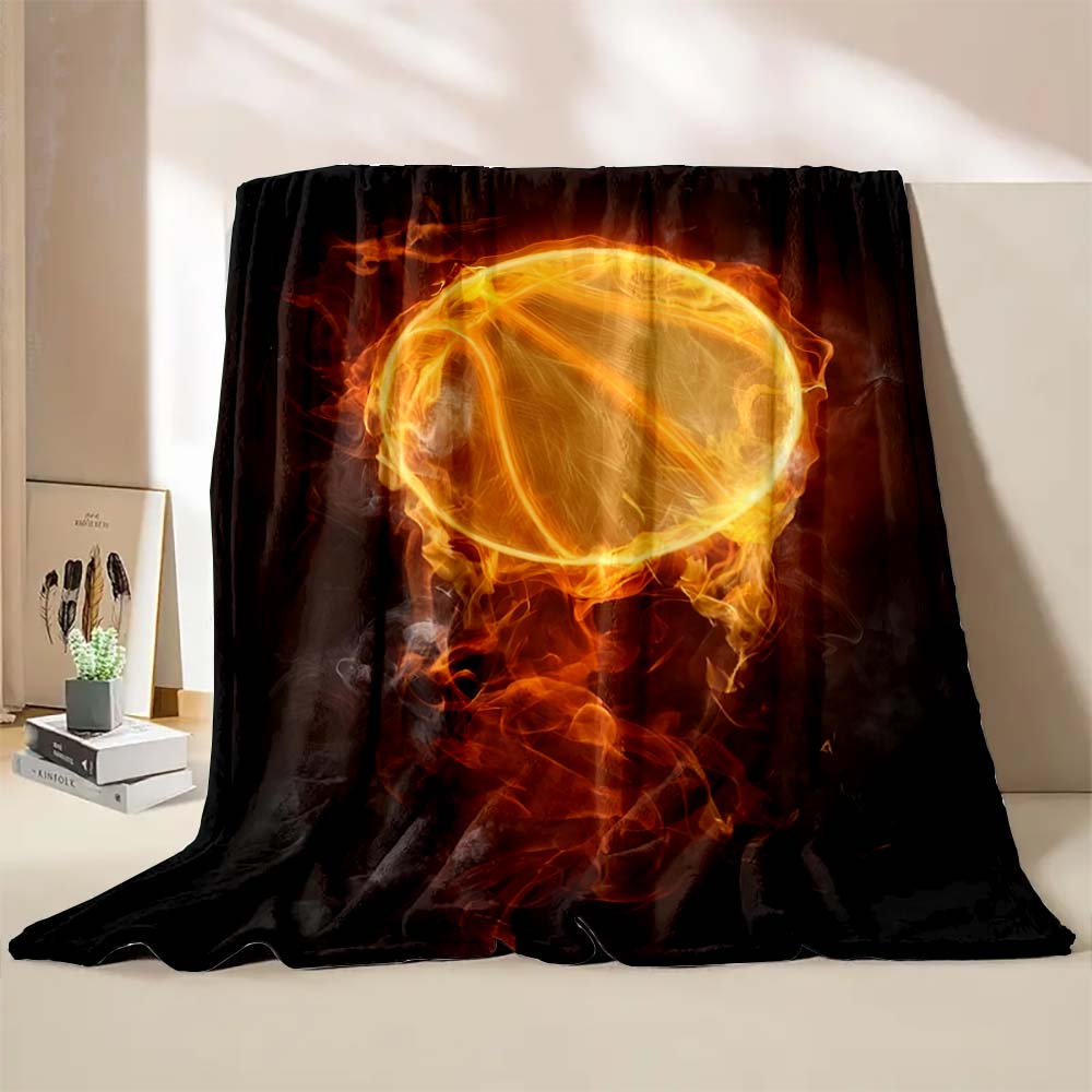 6 Sizes Basketball Art Printed Blanket Warm Soft and Comfortable Home Travel Blanket Sofa Bedding Cover Blanket Holiday Gifts