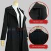 Anime Chainsaw Man Cosplay Costume Makima Coat Suit Uniform Black Trench Wig Casual Wear Halloween Christmas Gift