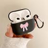 Bow pattern headphone cover for AirPods Pro2/Pro3/Pro anti drop headphone cover for AirPods 4/3/1/2 shock-absorbing