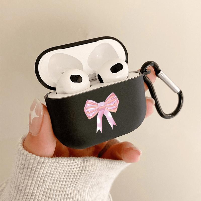 Bow pattern headphone cover for AirPods Pro2/Pro3/Pro anti drop headphone cover for AirPods 4/3/1/2 shock-absorbing