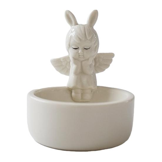 Halloween Ghost Ceramic Candle Holder Gnome Cat Angel Fox Hedgehog Frog Squirrel Candle Stand Candlestick Table Centerpiece Decoration