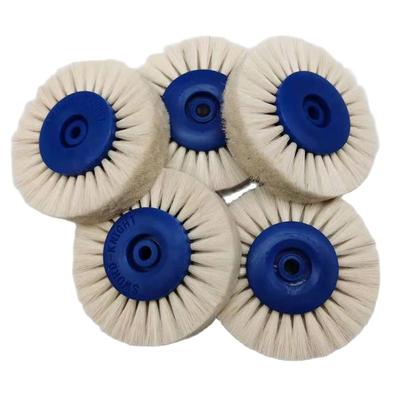 5pcs Dental Laboratory Lab Latch Polishing Brush Wheel Goat Soft Hair