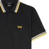 HUGO BOSS Polo Shirts Men's Black Polo Collar Moderate Straight Fit 50398302-016