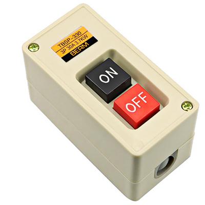 3P 3 Phase 30A 3.7KW Maintained Power Push Button Switch for Direct Motor Start Stop Control In Industrial Applications