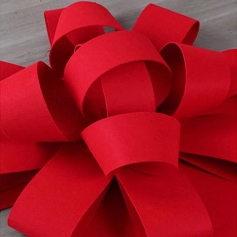 Red Giant Car Bow for Automobile 4S Shop Showroom Decoration Festival Gift Car Delivery Festive Decoration Bow