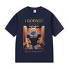 Japanese I Gooned But At What Cost Funny Cat Meme T Shirts Men's Vintage Fashion Cotton Short Sleeve T-shirt Unisex Streetwear