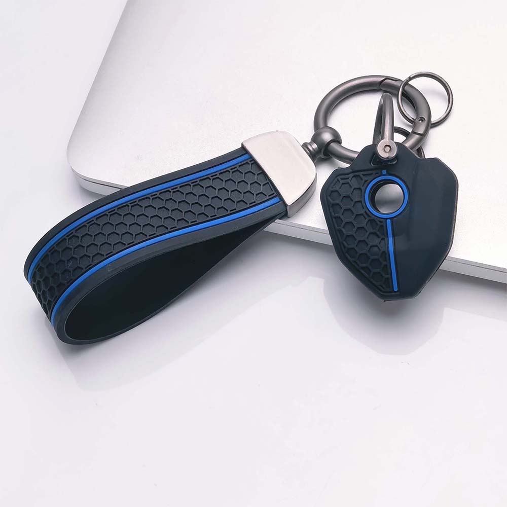 Key Fob Cover for CFMOTO 250NK 250SR 300NK 300SR 400NK 650NK with Keychain Scratch Resistant Shockproof Durable Key Holder Anti-Scratch Guard