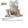 Unique Horror Theme Collectibles Halloween Skeleton Frog Figurine Resin Animal Bone Statue for Bar Haunted Gothic Home Ornaments House Spooky Decor