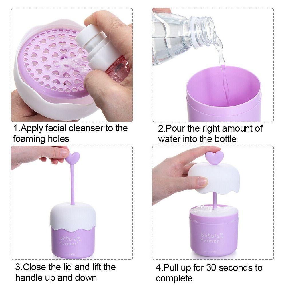 Portable Face Clean Tool Cleansing Foam Maker Facial Cleanser Bubble Foamer Foam Cup