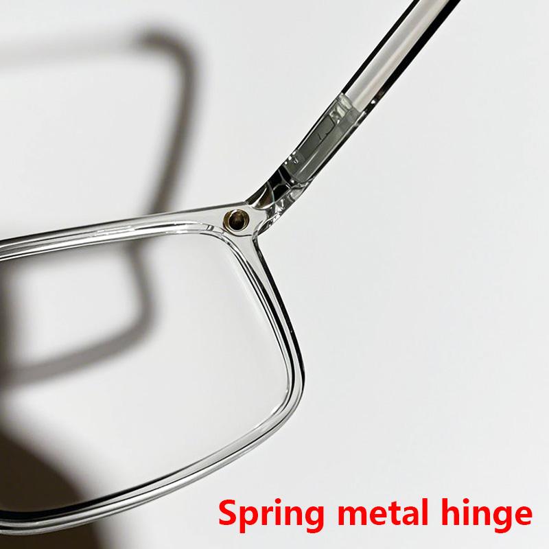 Kurzsichtigkeit Transparente Farbe 6 In 1 Quadratischer Rahmen Polarisiert Optisch Magnetischer Sonnenbrillen-Clip zum Aufstecken Magnetische Korrektionsbrille nach Maß