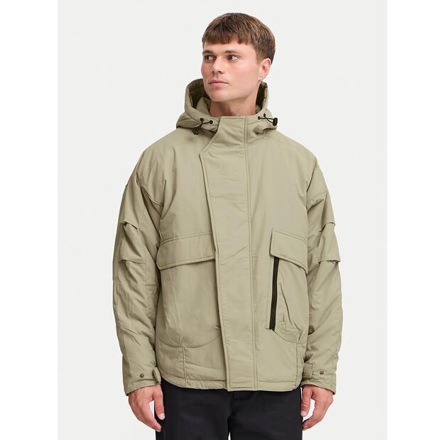 

Однотонная демисезонная куртка Maxx 21108317 бежевая, стандартный крой XL