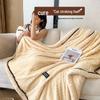 Thickened Winter Coral Fleece Blanket for Office, Sofa, or Bed - Cozy Nap Shawl & Air Conditioning Cover