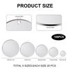 100 Pcs/Set Round Metal Engraving Blanks with Hole Stamping Blanks Stainless Steel Blank Tagged 10/15/20/25/30mm