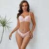 Reggiseno perizoma, sexy pizzo raccolto signore biancheria intima mutandine reggiseno regolabile