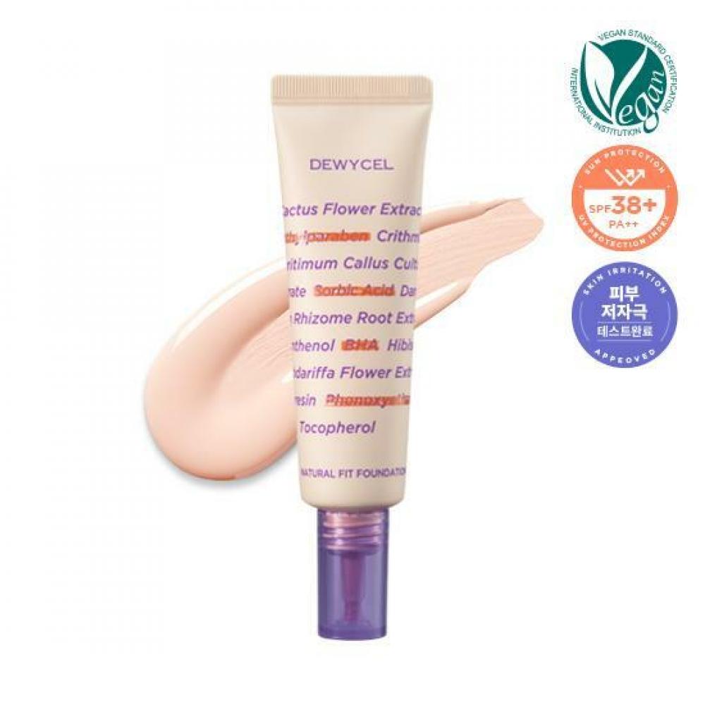 

Тональная основа Dewycell Natural Fit Нет. 01 натуральный бежевый 30мл