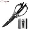 Chicken Bone Kitchen Scissors Shear Titanium Scissors Home Kitchen Scissors Accessories Cutting Fish Meat And Open Bottle Tool5