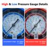 Air Conditioner Refrigerant Low and High Pressure Gauge for R410A R134A R22 R404A A/C Diagnostic Refrigerant Charging Tool