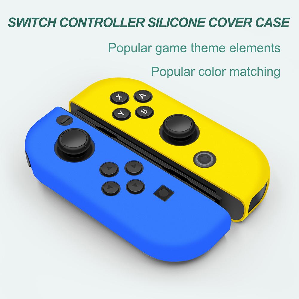 Für Switch Controller Hülle Für NS Joycon Hülle Skin Ersatz Griff Silikon Hülle Mit Daumen Griff Für Nintendo Switch