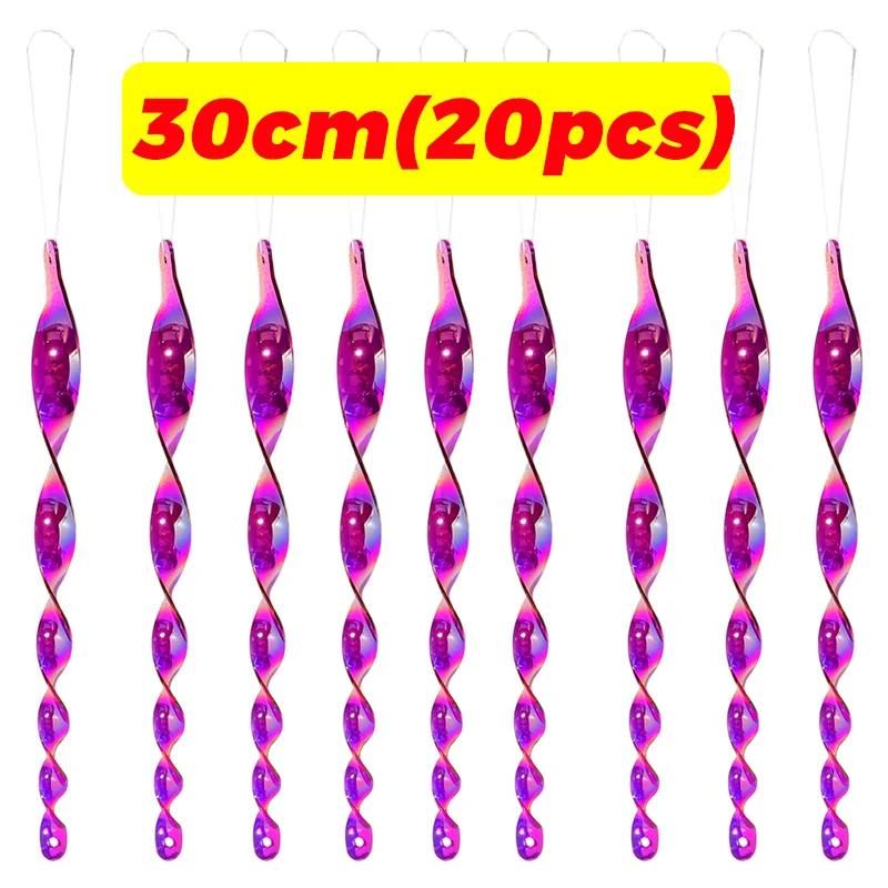 Reflective Bird Repellent Wind Spiral Rotating Rods Hanging Ornaments Balcony Garden Decor Pigeons Birds Scare Repeller Sticks