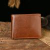 Orta Italian Bifold with ID Window  Wallet for Men  Leather Wallet