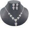 Rhinestone Women's Earrings Necklace JBracelet Ewelry Set Bride Wedding Accessorie