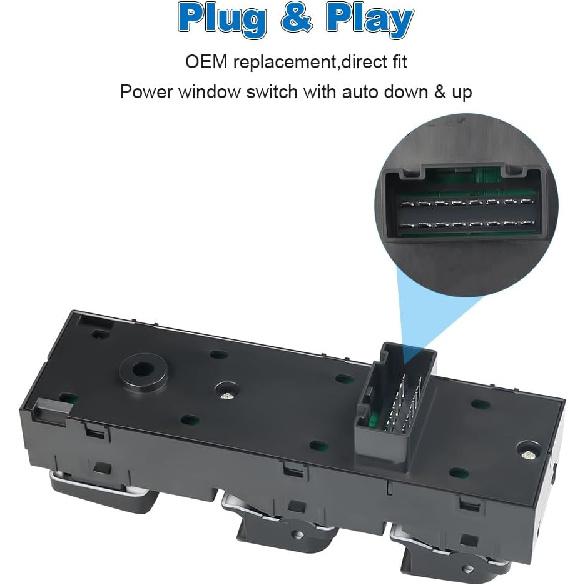 Master Power Window Switch Compatible with Hyundai Tucson 2010 2011 2012 2013 2014 2015, Driver Left Side 16 Pins, Replacement for 93571-2S000