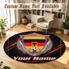 Round Rug Custom NameGermany National Football Team Pattern Non Slip Carpet Home Floor Decor