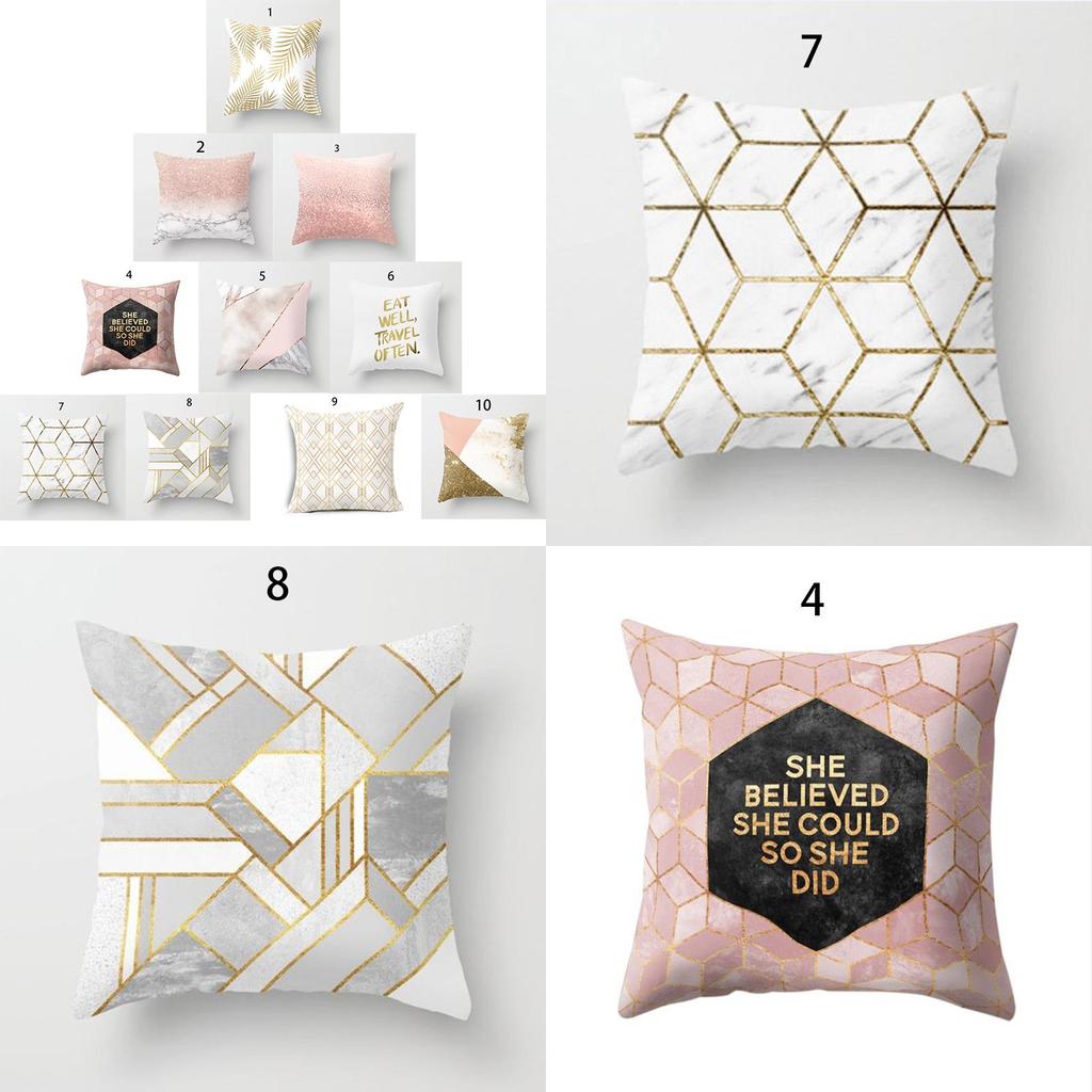 Modern Minimalist Geometric Pattern Pillowcase With Premium Quality Peach Cloth Material