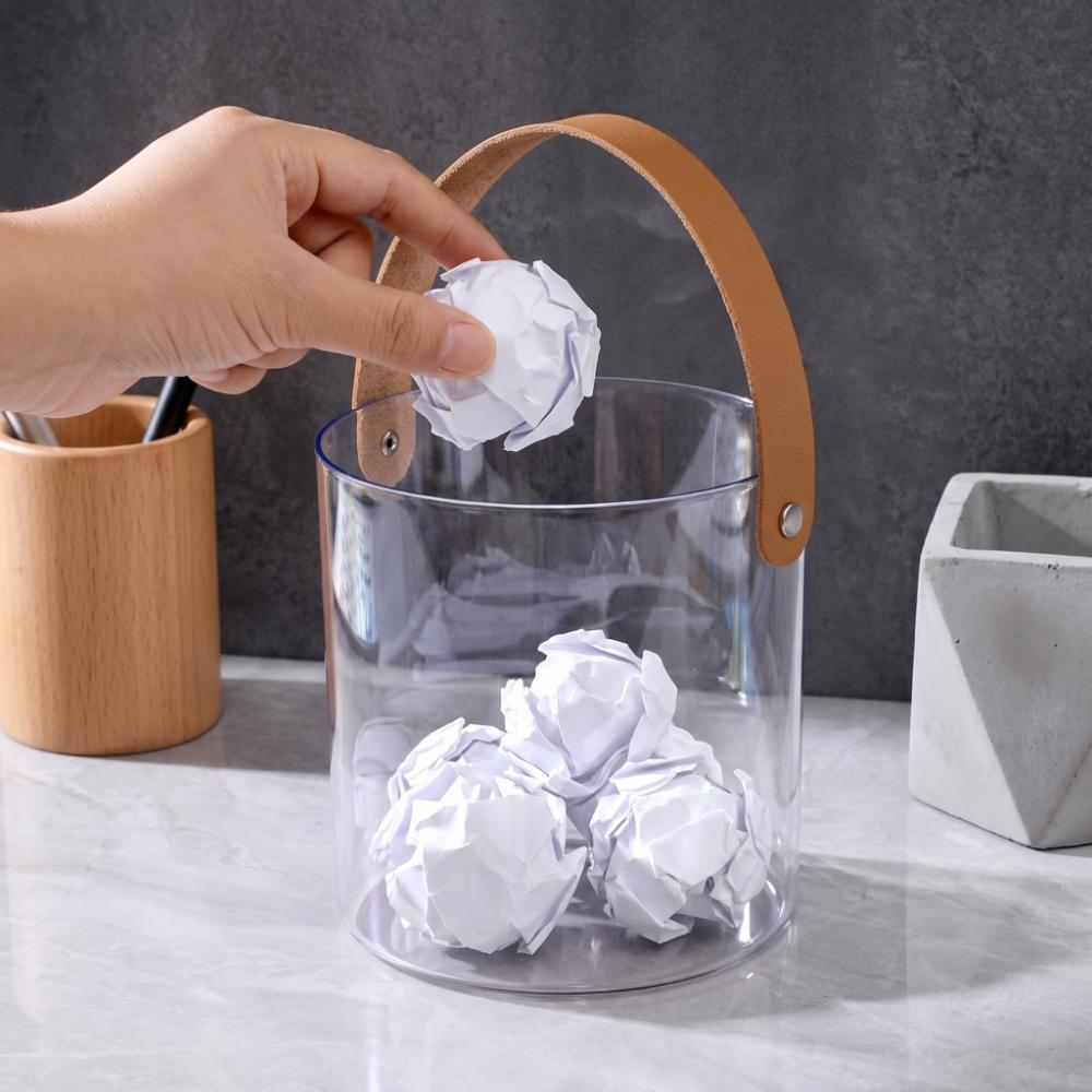 Clear Glass Clear Wine Bucket Transparent Multifunctional Bucket Flower Bucket  Party Decoration