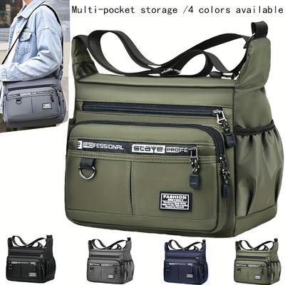 Pánska taška crossbody Tašky cez jedno rameno Veľkokapacitná úložná taška Módne viacvreckové obchodné tašky crossbody