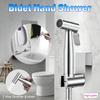 Stainless Steel Bidet Hand Shower Wear Resist Hand Shower Holder Wash Bidet Faucet Spray Toilet Stainless Steel Spray Gun Set