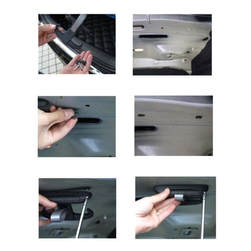 Car Purse Holder Hook, Car Rear Trunk Hook for Purses and Bags,HiddenPlastic Hook Hangers for Car Handbag