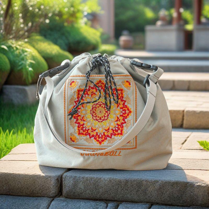 Cartoon Cute Embroidered Bento Handbag