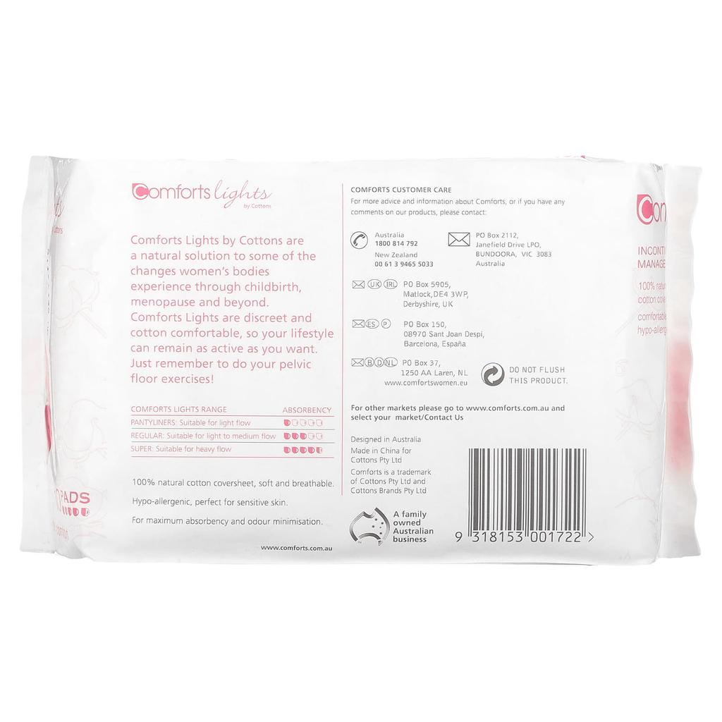 Comfort Light Pad Super 10 Pack