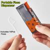 Portable Floss Dispenser Includes 10Pcs Floss Automatic Ejectable Floss Organiser Oral Care Press-on Disposable Flossing Sticks
