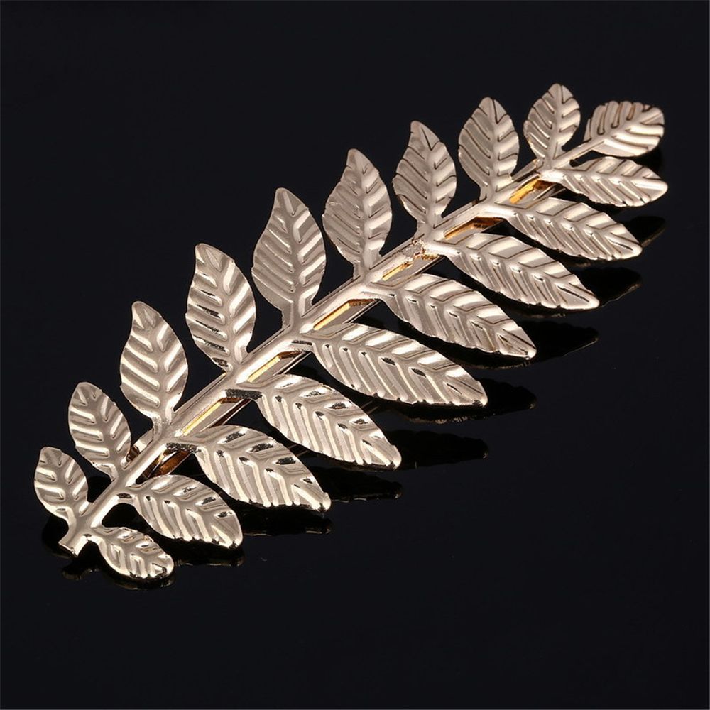 Gift Gold Bobby Pin Silver Leaf Hairpin Hair Clip Hair Combs Girl Barrettes