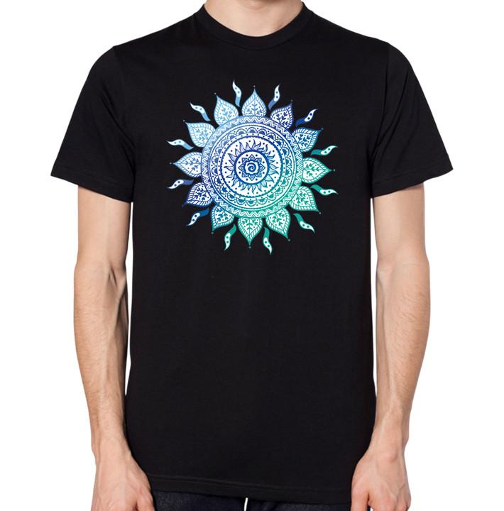 Mandala T-Shirt Men Women Unisex Meditation Top S разноцветный фото