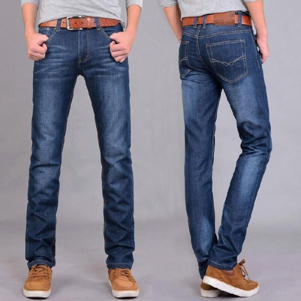 Summer Thin Section Long Trousers Men's Jeans Men Straight Loose Loose Casual Slim Trend Versatile Spring and Autumn New Models