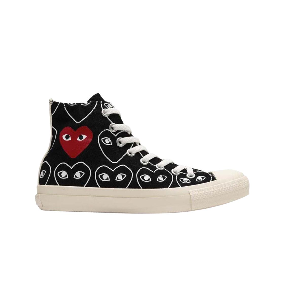 

Converse X Play Comme Des Garcons Chuck Taylor All Star Hi Черный Мульти-сердце 270