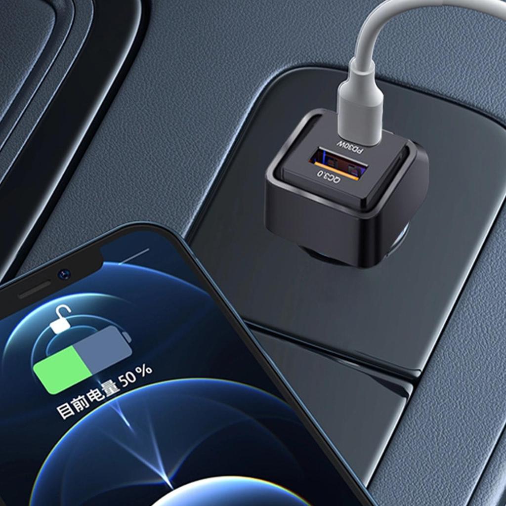 Car Charger USB C 2-Port Car USB C Adapter Smart Device Adapter For Travel Automotive Truck RV SUV Van Sedan Cellphone Camera