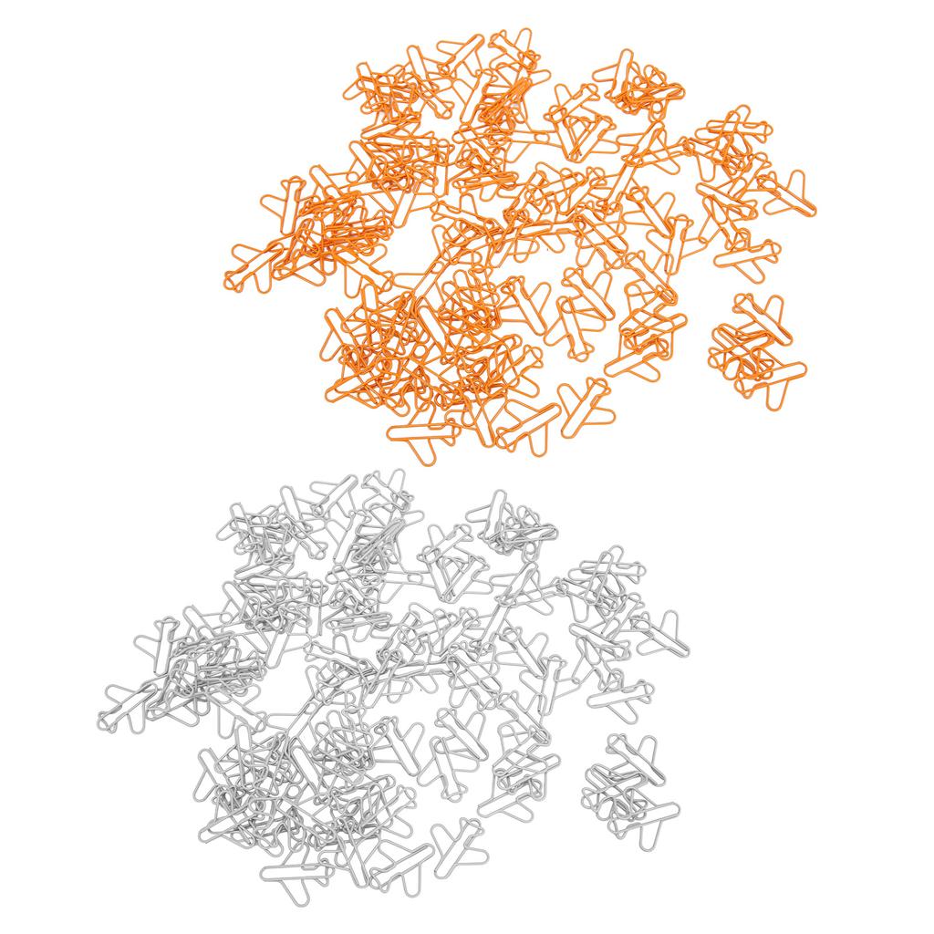 Aircraft Shape Paper Clips Cute Small Paperclips for Office School Home Desk Organizers